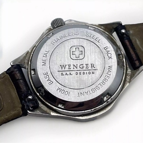 Vintage SWISS Wenger S.A.K Design -Date Dial Stainless Steel Women’s Watch - Picture 3 of 6